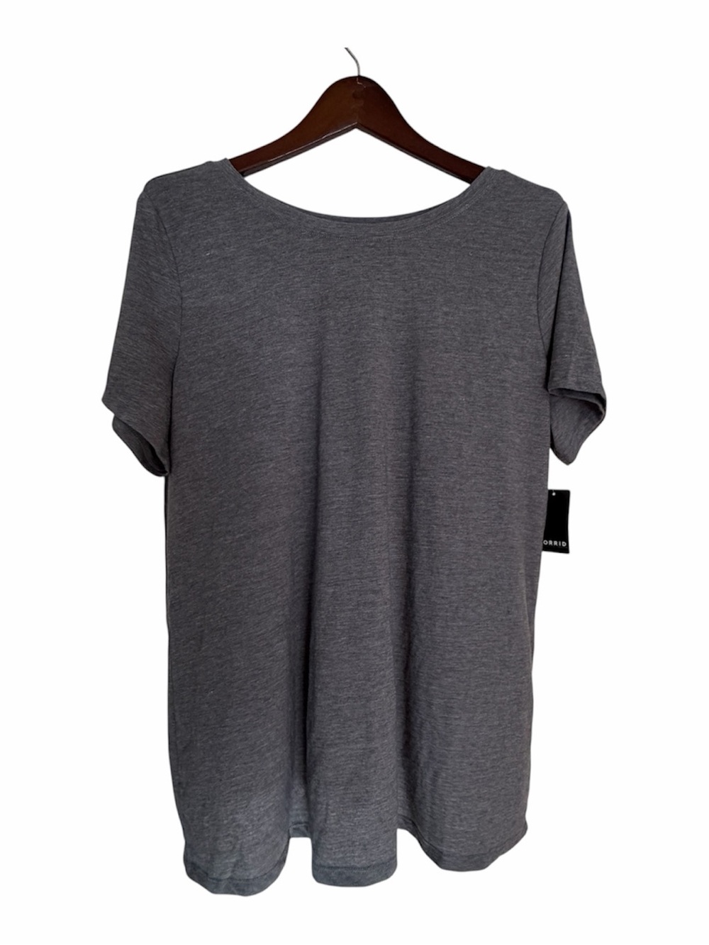 Torrid everyday tee dark gull grey Charcoal Gray Short Sleeve Scoop Neck Tee